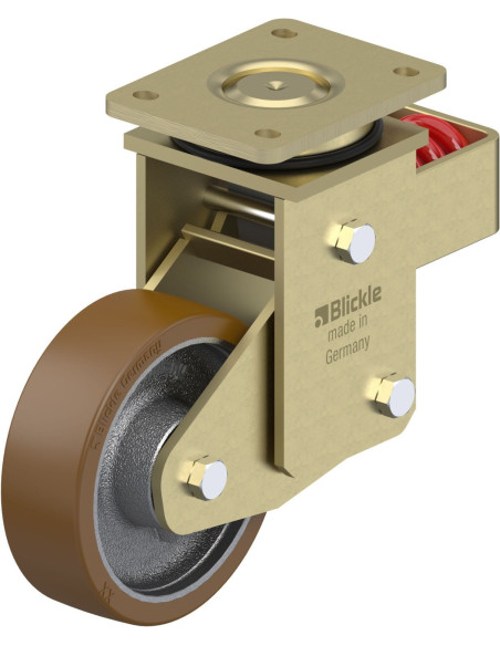 LSFN-GB 160K spyruoklinis pasukamas ratukas su poliuretano