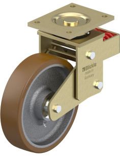 LSFN-GB 250K spyruoklinis pasukamas ratukas su poliuretano