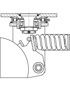 LSFN-GST 302K spyruoklinis pasukamas ratukas 2