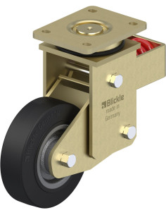 LSFN-SE 160K - Spyruoklinis pasukamas ratukas su guma