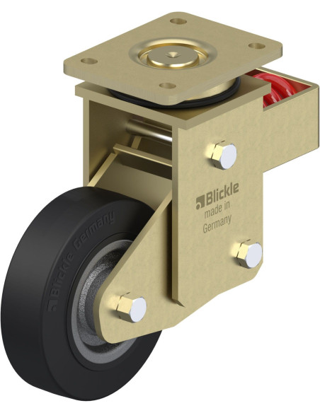 LSFN-SE 160K - Spyruoklinis pasukamas ratukas su guma