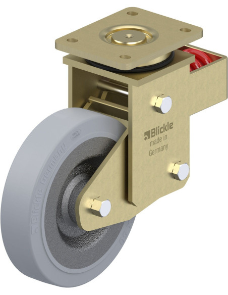 LSFN-SE 200K-SG - Spyruoklinis pasukamas ratukas su 200 mm