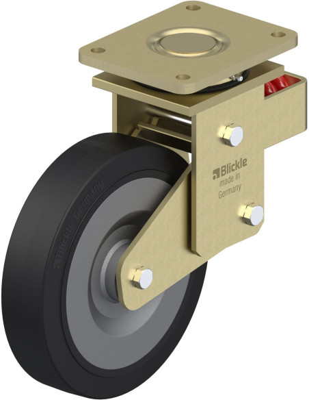 LSFN-SE 250K spyruoklinis pasukamas ratukas su guma