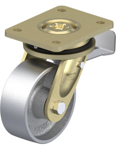 LS-G 127G-ST pasukamas ratukas su stabdžiais, 125 mm