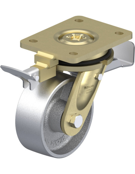 LS-G 127G-ST-RI4 pasukamas ratukas su stabdžiais