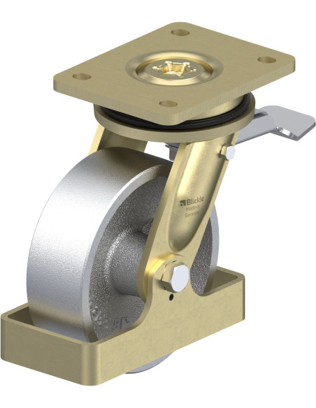 LS-G 150G-ST-FS pasukamas ratukas su stabdžiais, 150 mm