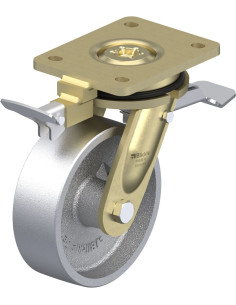 LS-G 150G-ST-RI4 pasukamas ratukas su stabdžiais, 150 mm