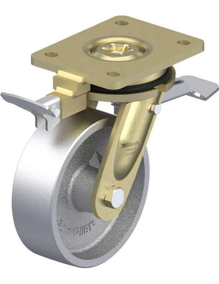 LS-G 150G-ST-RI4 pasukamas ratukas su stabdžiais, 150 mm