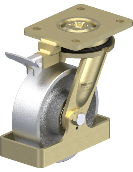 LS-G 150K-RI4-FS pasukamas ratukas su stabdžiais