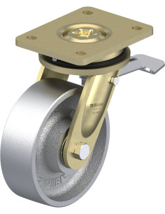 LS-G 150K-ST pasukamas ratukas su stabdžiais, 150 mm