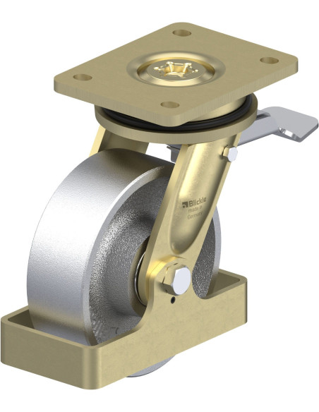 LS-G 150K-ST-FS pasukamas ratukas su stabdžiais, 150 mm