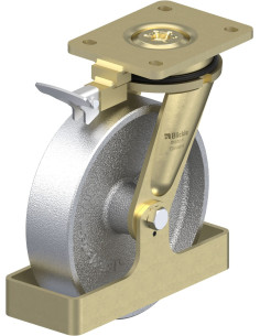 LS-G 200G-RI4-FS pasukamas ratukas su stabdžiais, 200 mm