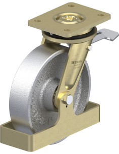 LS-G 200K-ST-FS pasukamas ratukas su stabdžiais, 200 mm