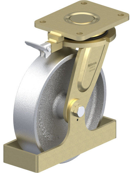 LS-G 250G-RI4-FS pasukamas ratukas su stabdžiais, 250 mm