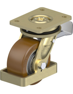 LS-GB 128K-ST-FS poliuretano ratukas su stabdžiais