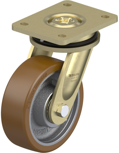 Pasukamas poliuretano ratukas LS-GB 150K, 150 mm