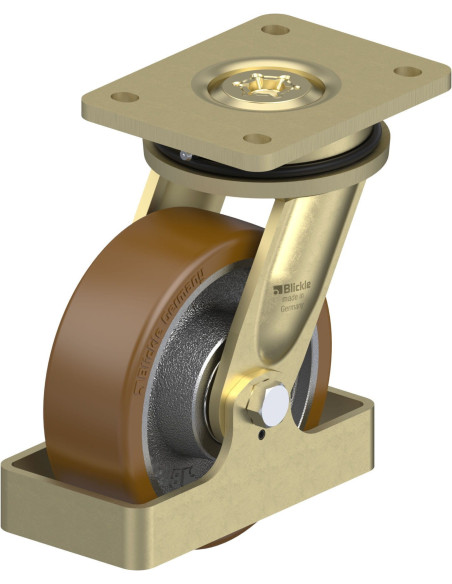 LS-GB 150K-FS poliuretano pasukamas ratukas 150 mm