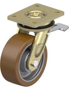 LS-GB 152K-ST poliuretano ratukas su stabdžiais