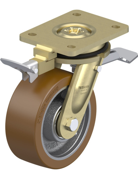 LS-GB 152K-ST-RI4 poliuretano ratukas su stabdžiais