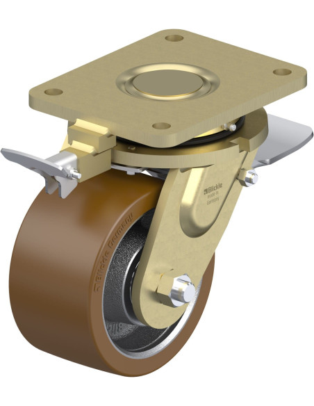 LS-GB 154K-ST-RI4 poliuretano ratukas su stabdžiais