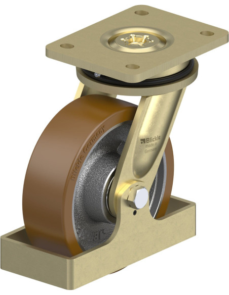 LS-GB 160K-FS poliuretano pasukamas ratukas 160 mm