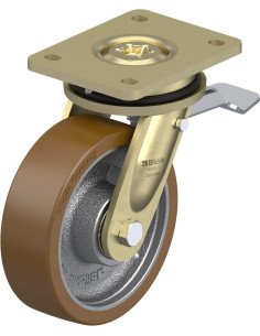 LS-GB 160K-ST Poliuretano ratukas su stabdžiais