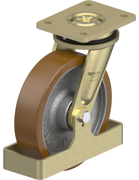 LS-GB 200K-FS pasukamas poliuretano ratukas 200 mm