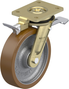 LS-GB 200K-ST-RI4 poliuretano ratukas su stabdžiais