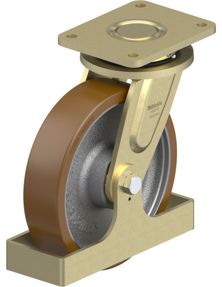 LS-GB 250K-FS poliuretano pasukamas ratukas 250 mm