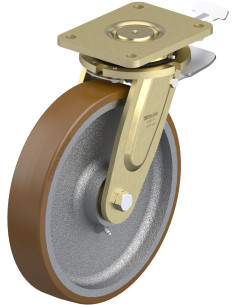 LS-GB 300K-ST-RI4 poliuretano ratukas su stabdžiais