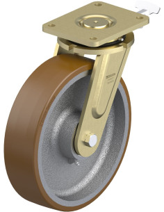 LS-GB 302K-RI4 poliuretano ratukas su stabdžiais