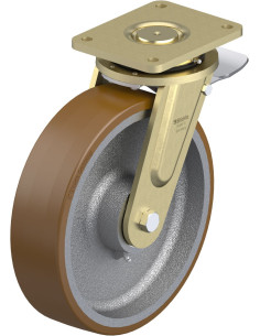 LS-GB 302K-ST poliuretano ratukas su stabdžiais