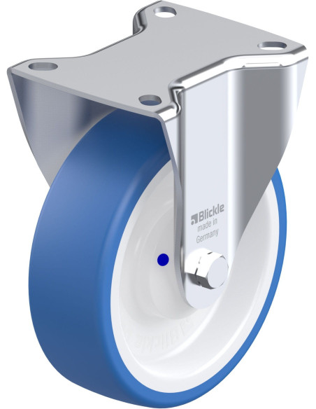 B-POTHS 125XKA - 125 mm poliuretano fiksuotas ratukas