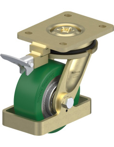 LS-GST 127K-RI4-FS poliuretano ratukas su stabdžiais