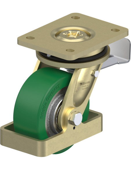 LS-GST 127K-ST-FS poliuretano ratukas su stabdžiais