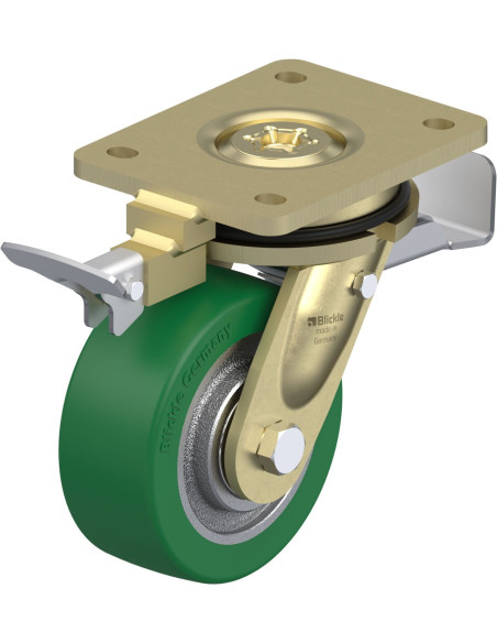 LS-GST 127K-ST-RI4 poliuretano ratukas su stabdžiais