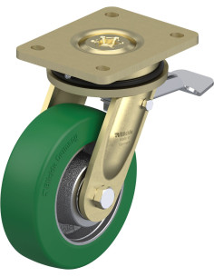 LS-GST 150K-ST poliuretano ratukas su stabdžiais