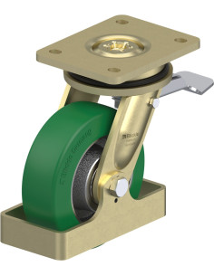 LS-GST 150K-ST-FS poliuretano pasukamas ratukas su