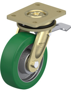 LS-GST 160K-ST poliuretano ratukas su stabdžiais