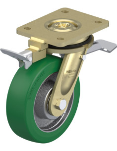 LS-GST 160K-ST-RI4 poliuretano ratukas su stabdžiais