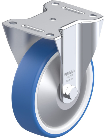 B-POTHS 160K-FA - 160 mm poliuretano fiksuotas ratukas