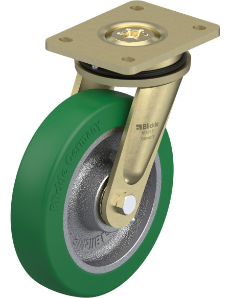 LS-GST 200K poliuretano pasukamas ratukas 200 mm