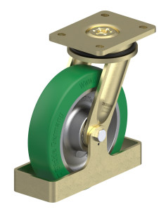 LS-GST 200K-FS poliuretano pasukamas ratukas 200 mm