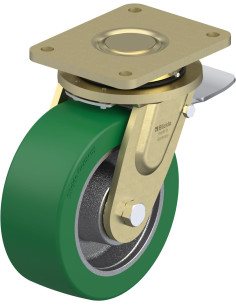 LS-GST 202K-ST poliuretano ratukas su stabdžiais