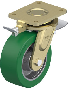 LS-GST 202K-ST-RI4 poliuretano ratukas su stabdžiais