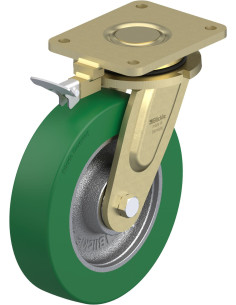 LS-GST 250K-RI4 poliuretano ratukas su stabdžiais