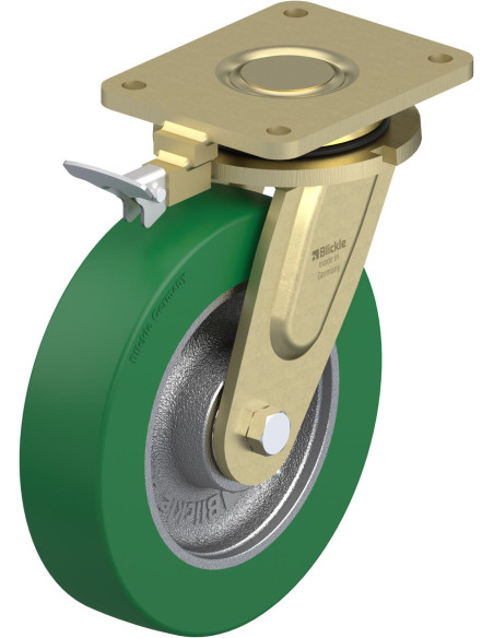 LS-GST 250K-RI4 poliuretano ratukas su stabdžiais