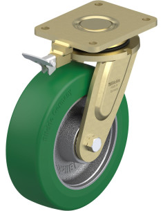 LS-GST 252K-RI4 poliuretano ratukas su stabdžiais