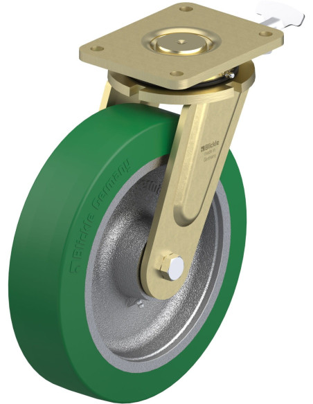 LS-GST 302K-RI4 poliuretano ratukas su stabdžiais