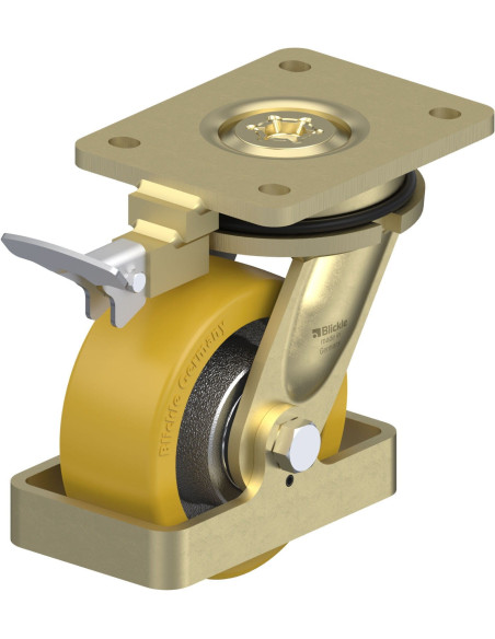 LS-GTH 127K-RI4-FS poliuretano ratukas su stabdžiais